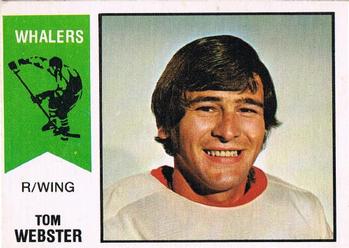 1974-75 O-Pee-Chee WHA #8 Tom Webster Front