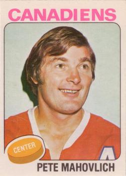 1975-76 O-Pee-Chee #50 Pete Mahovlich Front