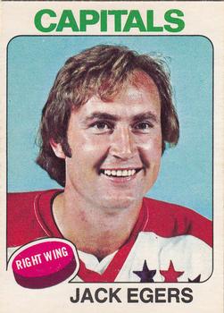 1975-76 O-Pee-Chee #134 Jack Egers Front