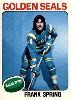 1975-76 O-Pee-Chee #341 Frank Spring Front