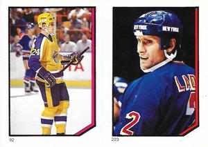 1986-87 O-Pee-Chee Stickers #92 / 223 Jay Wells / Tom Laidlaw Front