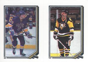 1987-88 O-Pee-Chee Stickers #26 / 167 Tim Bothwell / Terry Ruskowski Front