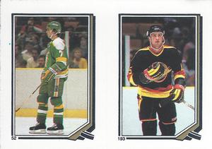 1987-88 O-Pee-Chee Stickers #52 / 193 Neal Broten / Rich Sutter Front