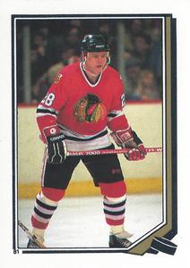 1987-88 O-Pee-Chee Stickers #81 Steve Larmer Front