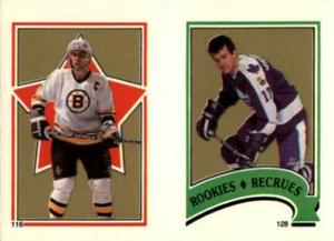 1987-88 O-Pee-Chee Stickers #116 / 128 Ray Bourque / Vincent Damphousse Front
