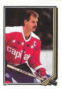 1987-88 O-Pee-Chee Stickers #236 Rod Langway Front