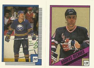 1988-89 O-Pee-Chee Stickers #128 / 260 Ulf Dahlen / Mike Ramsey Front