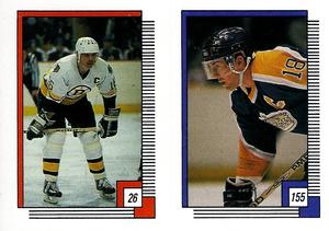 1988-89 O-Pee-Chee Stickers #26 / 155 Rick Middleton / Dave Taylor Front
