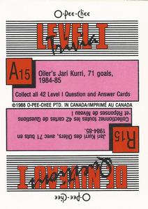 1988-89 O-Pee-Chee Stickers #42 / 173 Bob Gainey / Luke Richardson Back