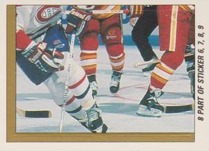 1989-90 O-Pee-Chee Stickers #8 Flames / Canadiens Action Front