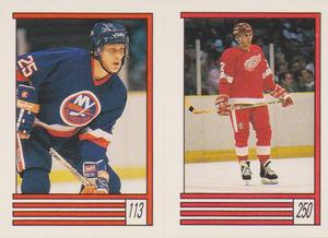 1989-90 O-Pee-Chee Stickers #113 / 250 David Volek / Dave Barr Front
