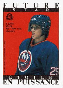 1989-90 O-Pee-Chee Stickers - Future Star/All-Star Backs #9 Dave Volek  Front