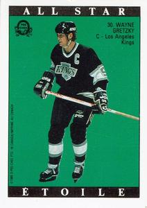 1989-90 O-Pee-Chee Stickers - Future Star/All-Star Backs #30 Wayne Gretzky  Front