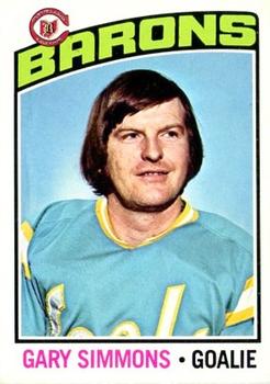 1976-77 O-Pee-Chee #176 Gary Simmons Front