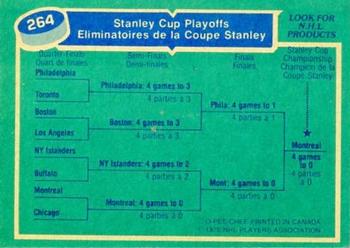 1976-77 O-Pee-Chee #264 '75-76 Stanley Cup Champions: Canadiens Sweep Flyers in 4 Back