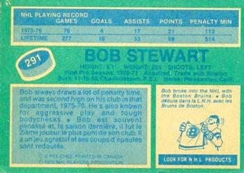 1976-77 O-Pee-Chee #291 Bob Stewart Back