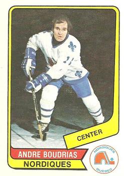 1976-77 O-Pee-Chee WHA #87 Andre Boudrias Front