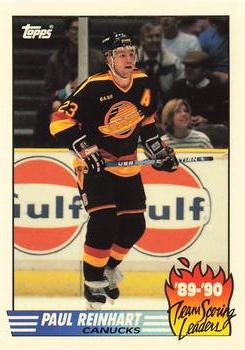1990-91 Topps - Team Scoring Leaders Collector's Edition (Tiffany) #5 Paul Reinhart Front