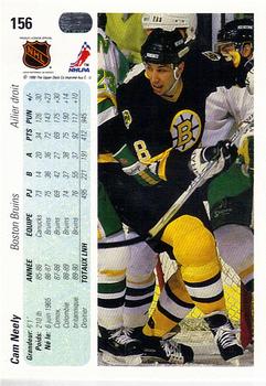 1990-91 Upper Deck French #156 Cam Neely Back
