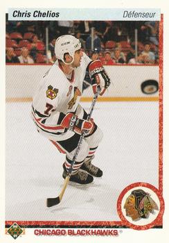 1990-91 Upper Deck French #422 Chris Chelios Front