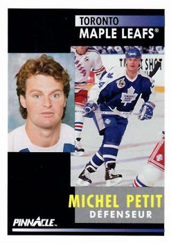 1991-92 Pinnacle French #49 Michel Petit Front