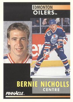 1991-92 Pinnacle French #300 Bernie Nicholls Front