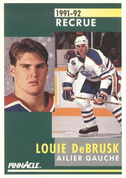 1991-92 Pinnacle French #347 Louie DeBrusk Front