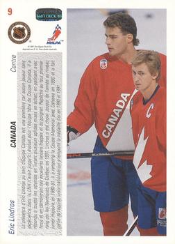 1991-92 Upper Deck French #9 Eric Lindros Back