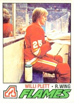 1977-78 O-Pee-Chee #17 Willi Plett Front