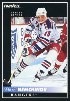 1992-93 Pinnacle Canadian #158 Sergei Nemchinov Front