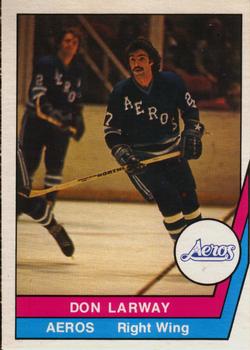 1977-78 O-Pee-Chee WHA #48 Don Larway Front