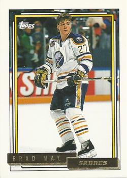 1992-93 Topps - Gold #34 Brad May Front
