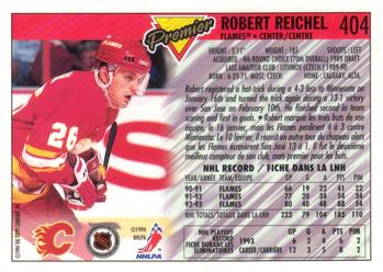 1993-94 O-Pee-Chee Premier - Gold #404 Robert Reichel Back