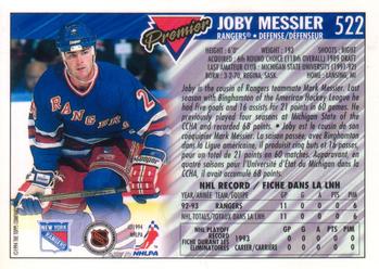 1993-94 O-Pee-Chee Premier - Gold #522 Joby Messier Back