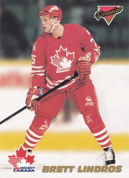 1993-94 O-Pee-Chee Premier - Team Canada #1 Brett Lindros Front