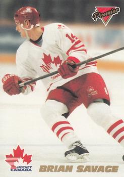 1993-94 O-Pee-Chee Premier - Team Canada #16 Brian Savage Front