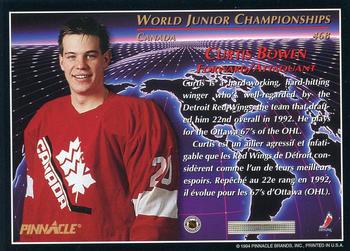 1993-94 Pinnacle Canadian #468 Curtis Bowen Back