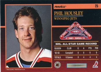 1993-94 Score Canadian - Pinnacle All-Stars Canadian #25 Phil Housley Back