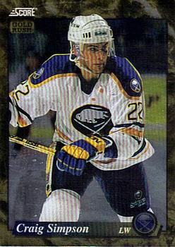 1993-94 Score Canadian - Gold Rush #557 Craig Simpson Front