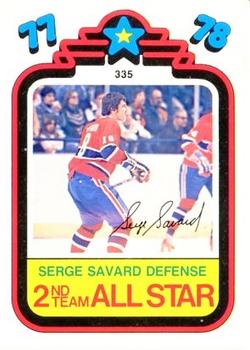 1978-79 O-Pee-Chee #335 Serge Savard Front