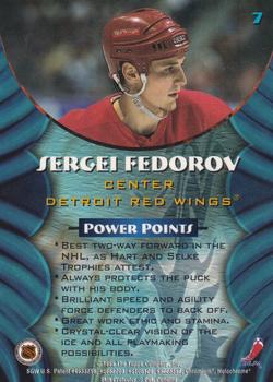 1994-95 Finest - Bowman's Best Blue Veterans #7 Sergei Fedorov Back