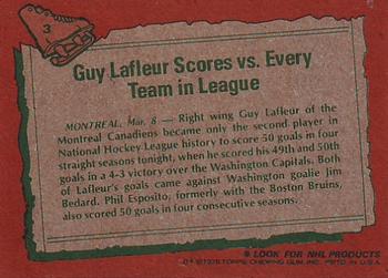 1978-79 Topps #3 Guy Lafleur Back