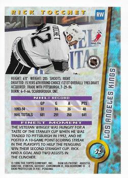1994-95 Finest - Super Team Winners #52 Rick Tocchet Back