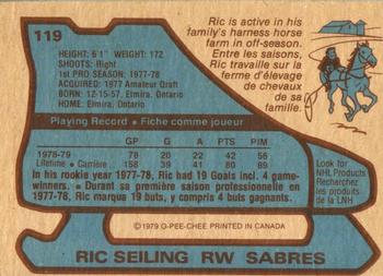 1979-80 O-Pee-Chee #119 Ric Seiling Back