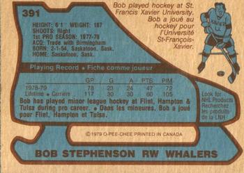 1979-80 O-Pee-Chee #391 Bob Stephenson Back