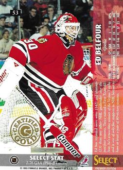 1994-95 Select - Certified Gold #53 Ed Belfour Back