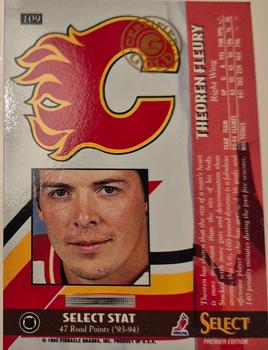 1994-95 Select - Certified Gold #109 Theoren Fleury Back