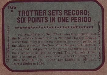 1979-80 Topps #165 Bryan Trottier Back