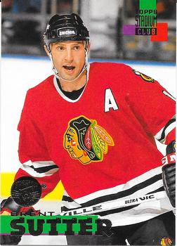 1994-95 Stadium Club - Super Teams Stanley Cup Champion #218 Brent Sutter Front