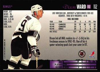 1994-95 Topps Premier - Special Effects #112 Dixon Ward Back